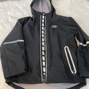 Nike Just Do It Black Hooded Windbreaker Jacket 6